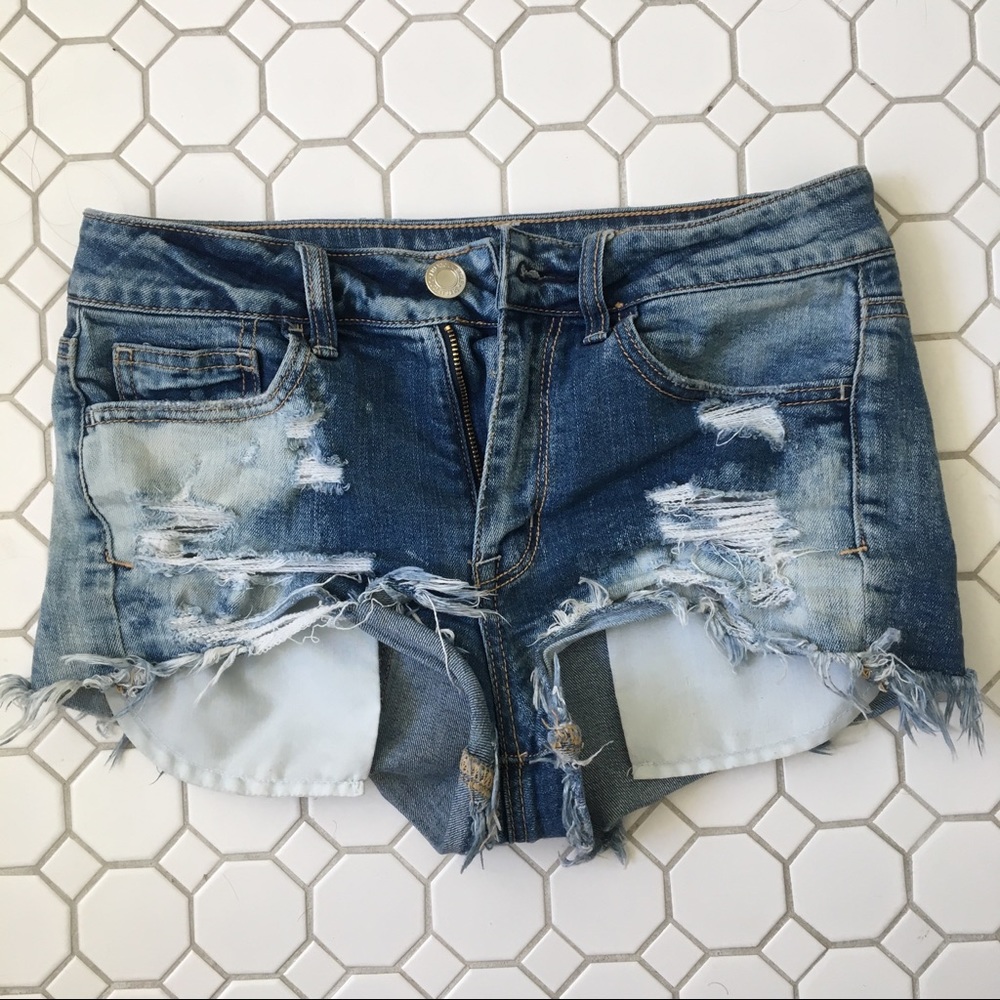 American eagle festival shortie shorts size 4 rips